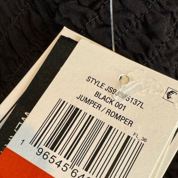 1.STATE Women's Strapless Wide Leg Jumpsuit Swimsuit Coverup Black S, - Picture 12 of 16